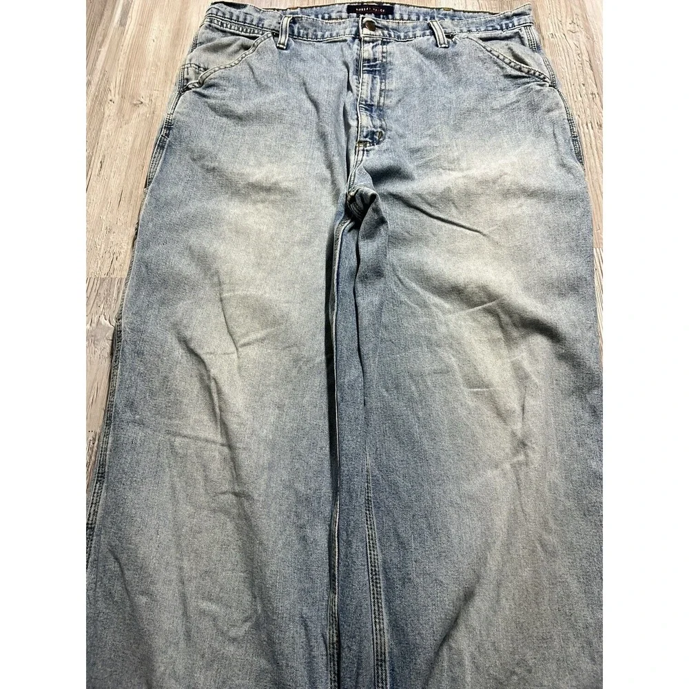 Vintage Robert Stock‎ Carpenter Jeans Baggy Faded Loose skater 2000s Work 38x30